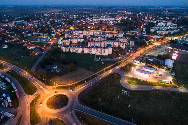 Nowy Dwor Gdanski, 06.10.2018 r. wezel komunikacyjny droga nr 7 EU, PL, Pomorskie, Lotnicze
